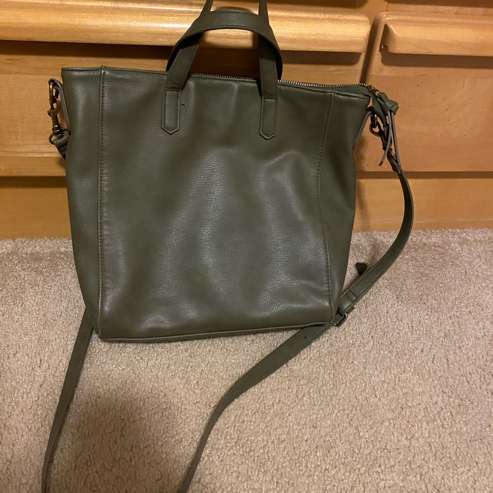 Crossbody bag (Dark green color)